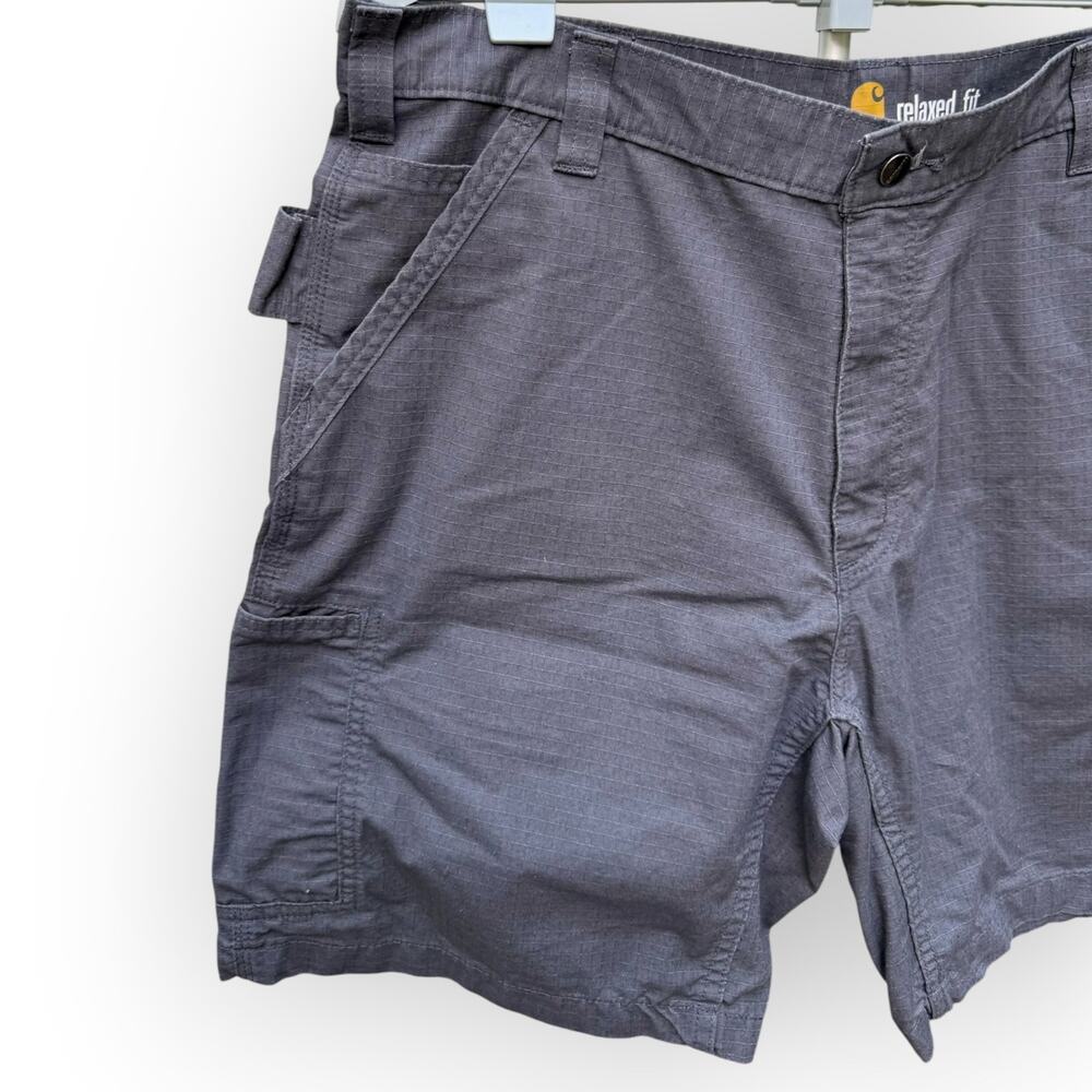 Carhartt Men's Gray Force Relaxed Fit Ripstop Canvas Work Short Size 38 BS196-M - Picture 3 of 14
